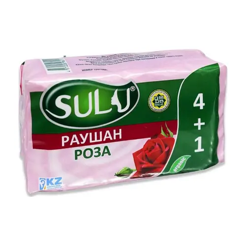 Sulu, мыло sulu 5шт*70гр роза, цена за шт, ШК: 4870206960110