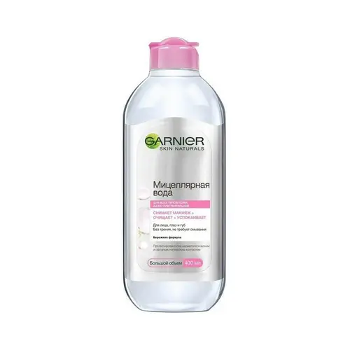 Garnier, Мицеллярная Вода Garnier 400Мл Бережная Формула, Шт, ШК: 3600541410053