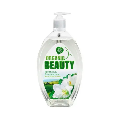 Organic Beauty, интим-гель organic beauty 500мл белая лилия и олив, цена за шт, ШК: 4670002412482