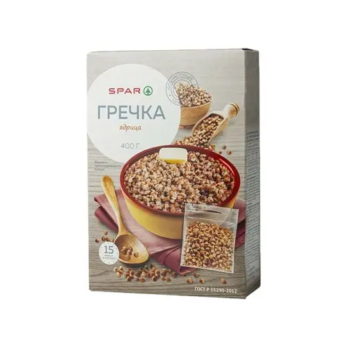 Spar, гречка spar 5*80гр, цена за шт, ШК: 4607072712211