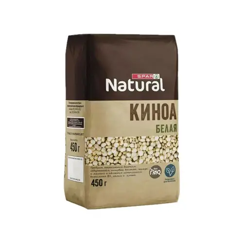 Spar Natural, киноа spar 450гр натуральная белая, цена за шт, ШК: 4607072716868