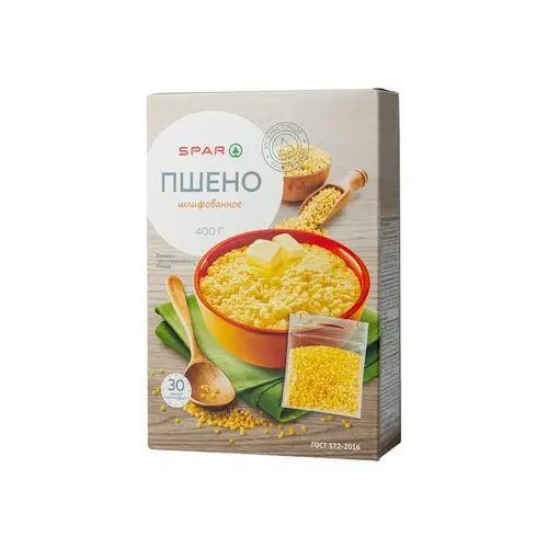 Spar, пшено spar 5*80гр, цена за шт, ШК: 4607072712297