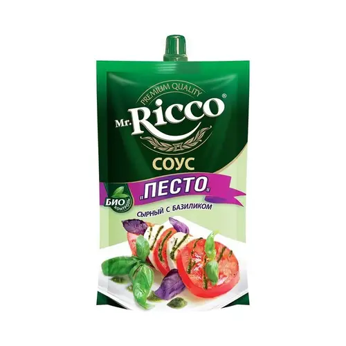 Mrricco, соус mr.ricco 210гр песто дойпак, цена за шт, ШК: 4604075040853