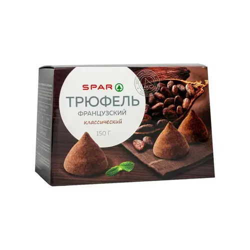 Spar, конфеты spar 150гр трюфель классический, цена за шт, ШК: 4607016092836