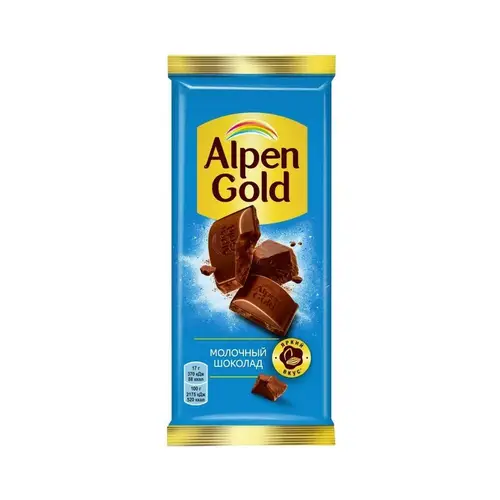 Alpen Gold Плитшок, шоколад alpen gold 85гр молочный, цена за шт, ШК: 7622201450564