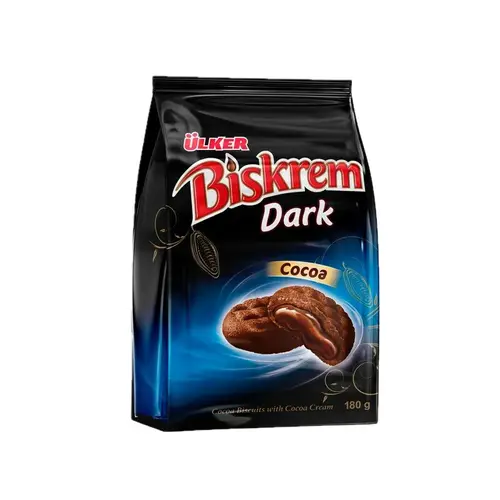 Ulker Печенье, печенье ulker 180гр biskrem dark с какао, цена за шт, ШК: 4870112006445