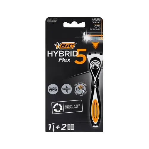 Bic, станок bic flex 5 hibrid 1шт+2 кассеты, цена за шт, ШК: 3086123644922