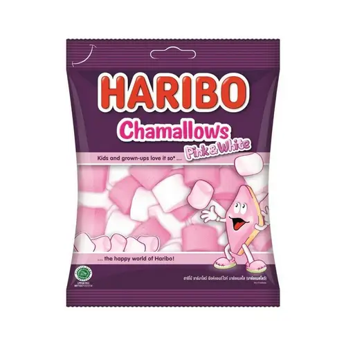 Haribo Маршмелоу, Маршмэллоу Haribo 70Гр Pink&Whitе Бело-Розовый, Шт, ШК: 8691216014909