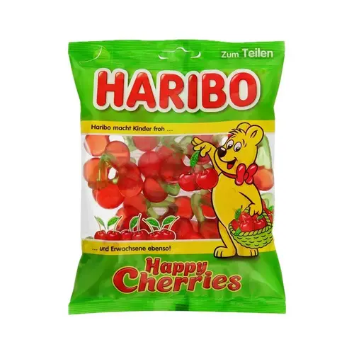 Haribo, мармелад haribo 160гр веселая вишня, цена за шт, ШК: 8691216024533