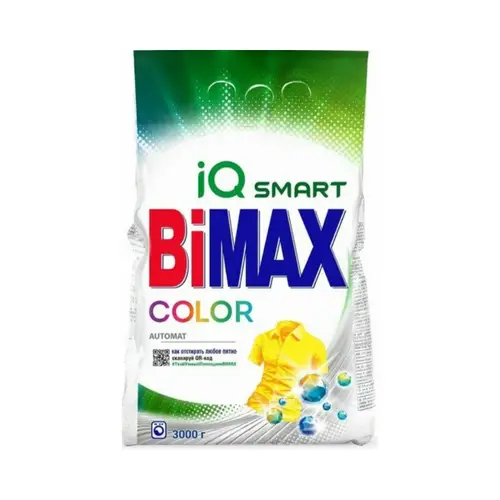 Bimax, стиральный порошок bimax 3кг color, цена за шт, ШК: 4604049012268