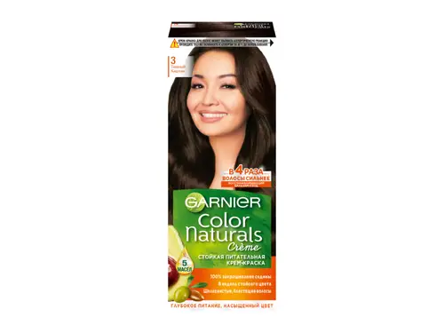 Крем-краска Garnier Color Naturals стойкая питательная 3 Темный каштан