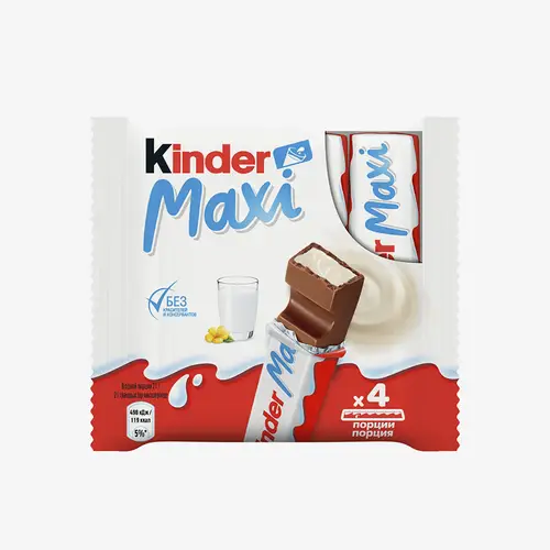 Шоколад Kinder Макси с молочной начинкой, 84 г