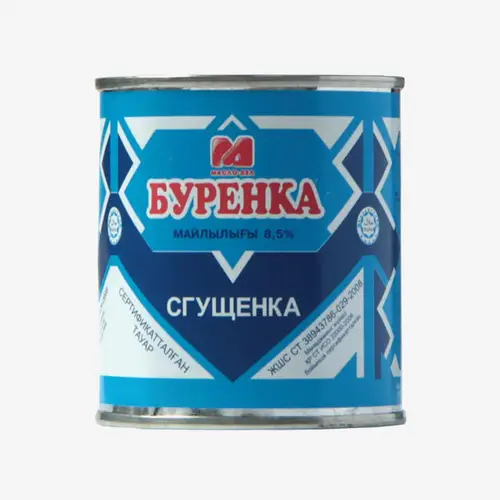 Сгущёнка Бурёнка Масло-Дел с сахаром 8,5% 380 г