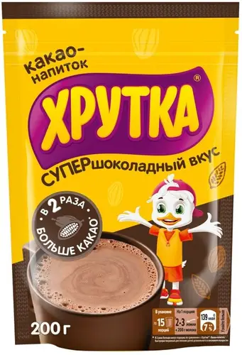 Какао Хрутка супер шоколад, 200 г