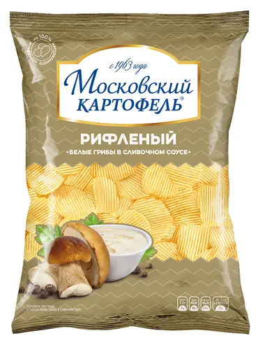 Чипсы Московский Картофель белые грибы