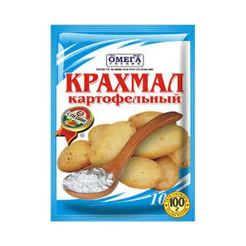 КРАХМАЛ ОМЕГА 100гр КАРТОФЕЛЬНЫЙ, ШК: 4870144860930