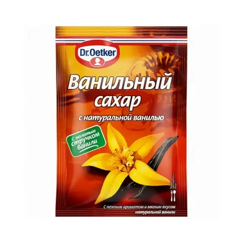 Drbakers, сахар dr.bakers 9гр с натуральной ванилью, цена за шт, ШК: 4607061494746