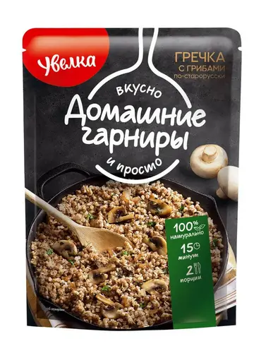 Гречка Увелка с грибами по-старорусски, 150г