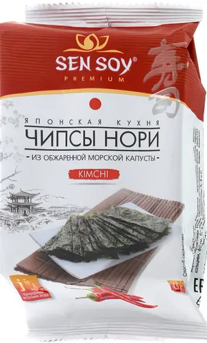 Чипсы из морской капусты Sen Soy Kimchi 4.5 г