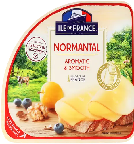 СЫР ILE DE FRANCE 150гр 50% NORMANTAL НАРЕЗКА, ШК: 3090291119403