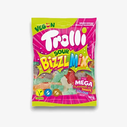 Мармелад Trolli Bizzl Mix жевательный кислый микс, 150 г