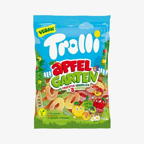 Мармелад Trolli яблочный сад, 150 г