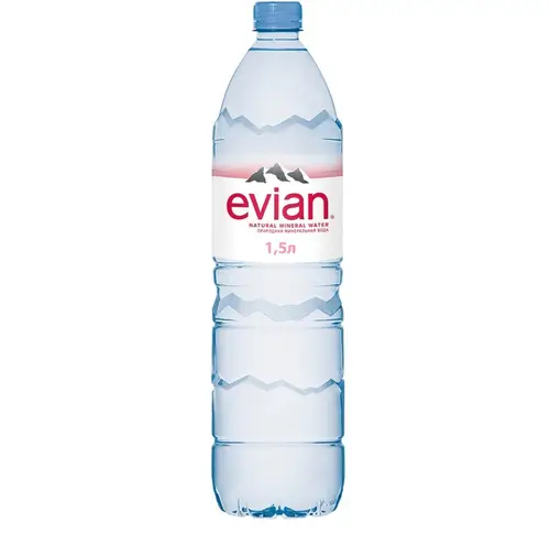 Вода минеральная Evian негазированная 1.5 л