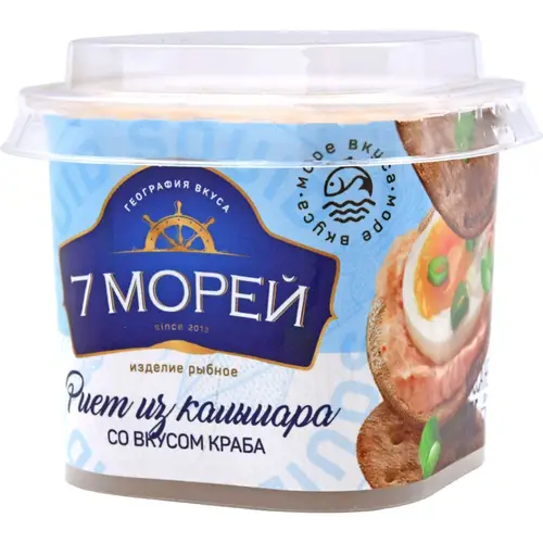 Риет"7 МОРЕЙ"(кальм.со вкус.краб.)150г