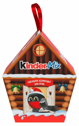 Подарочный набор Kinder Mix Кормушка для птиц 99.7г