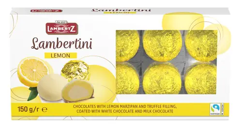 Конфеты LAMBERTZ Lambertini Lemon, пралине 150г