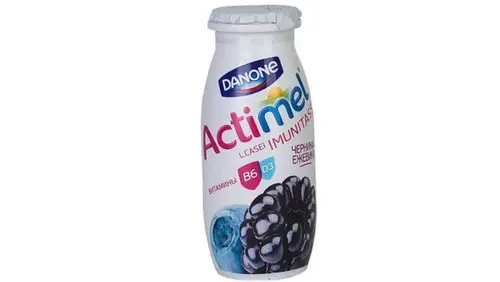 Напиток кисломолочный Actimel иммуновит чернично-ежевичный, 100 г