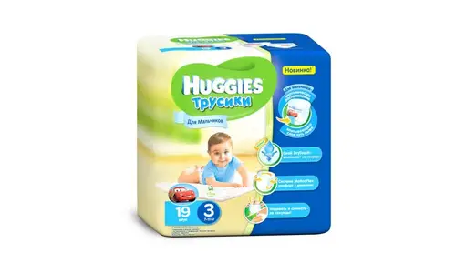 Трусики-подгузники Huggies lw conv 3 boy 19шт