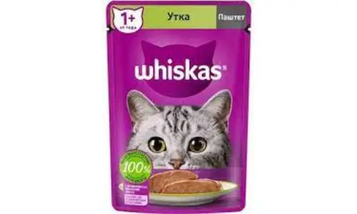 Корм Whiskas паштет с уткой 75 г