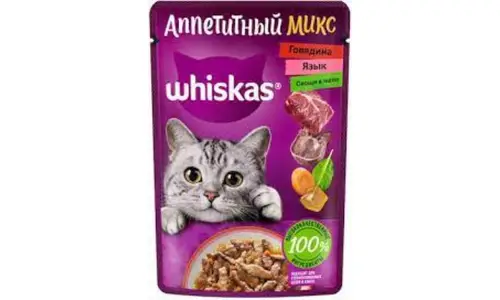 Корм Whiskas гов язык овщи 75 г