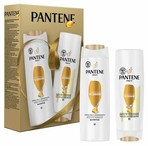 Подарочный набор Pantene Pro V Интенсивное восстановление Шампунь для волос 250мл + Бальзам-ополаскиватель 200мл